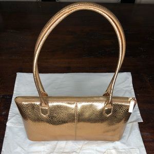 HOBO International Metallic Gold Purse NWOT